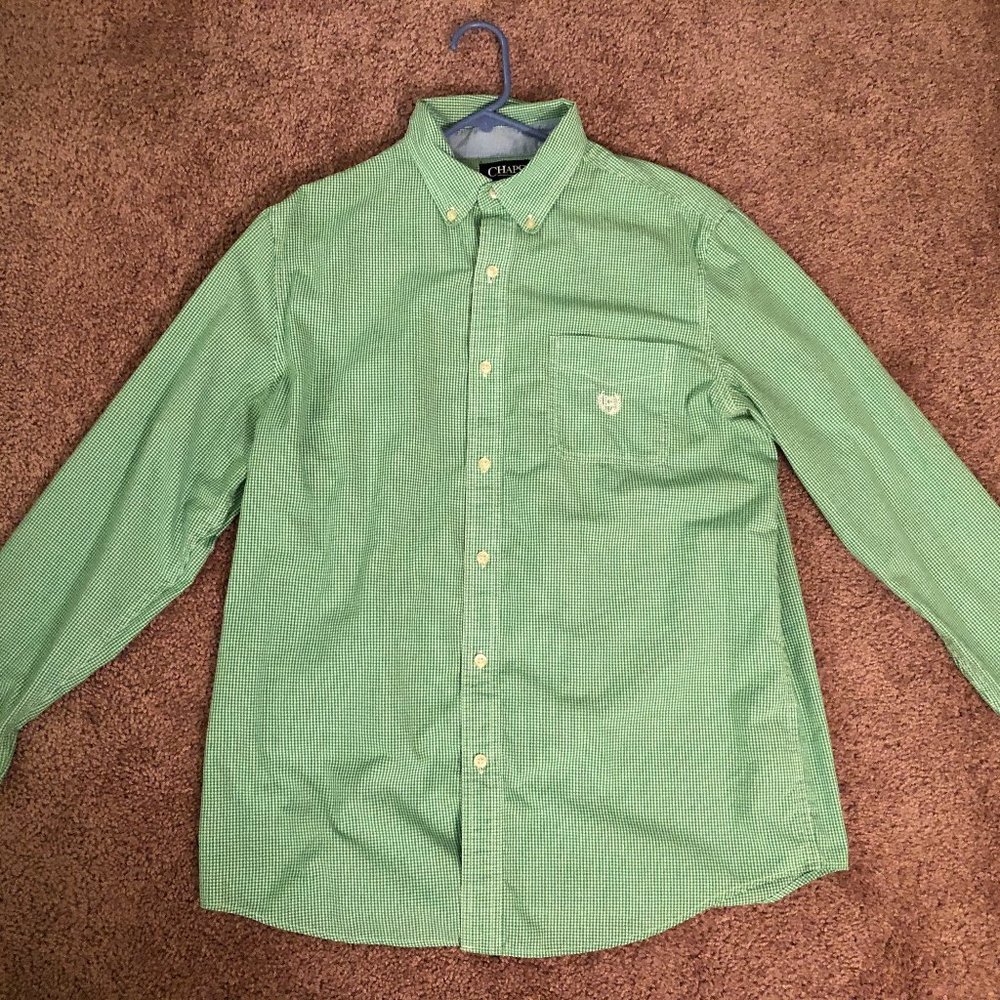 Chaps Green Dress Shirt